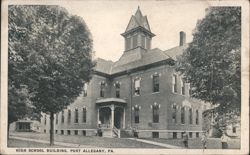 High School Building, Port Allegany, PA Postcard