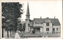 Catholic Church, Port Allegany Postcard
