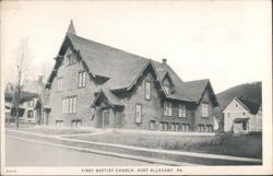 First Baptist Church, Port Allegany, PA Postcard