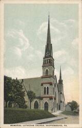Memorial Lutheran Church, Shippensburg, PA Postcard