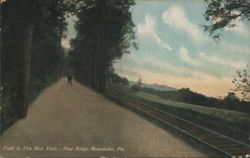 Path to Pen Mar Park, Blue Ridge Mountains Postcard