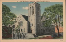 First Methodist Episcopal Church, Brookville, PA Postcard