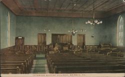 Interior Baptist Church, Brisbin, PA Postcard