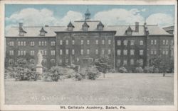 Mt. Gallatin Academy, Baden, PA Postcard
