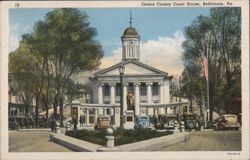 Centre County Court House, Bellefonte, PA Postcard