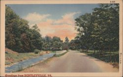 Greetings from Bentleyville, PA. Postcard