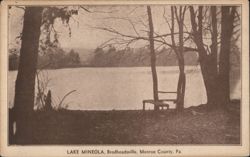 Lake Mineola, Brodheadsville, Monroe County Postcard