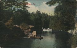 Bear Run, Allegheny, PA - Boats on River Postcard