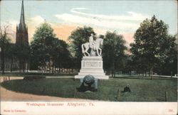 Washington Monument, Allegheny, PA Postcard