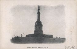 Soldiers Monument, Allegheny City Postcard