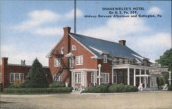 Shankweiler's Hotel on US 309, Pennsylvania Postcard