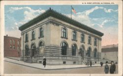 U.S. Post Office, Altoona, PA Postcard