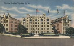Wheeling Hospital Postcard