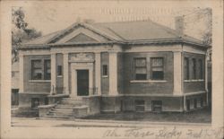 Marseilles Public Library, Marseilles, IL Postcard