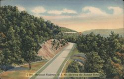 National Highway (U. S. 40), Showing the Summit Hotel Postcard