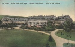 The Lodge Skytop Club, South View, Skytop, PA Postcard