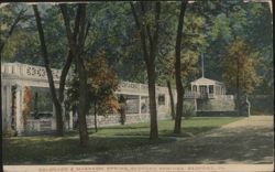 Colonnade & Magnesia Spring, Bedford Springs Postcard