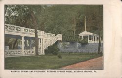 Magnesia Spring and Colonnade, Bedford Springs Hotel Postcard