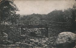 Rustic Bridge, Ashley, PA Postcard