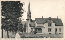 Catholic Church, Port Allegany Postcard