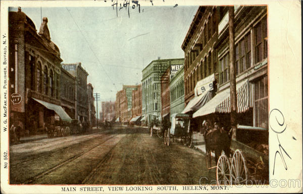 Main Street View Looking South Helena Montana