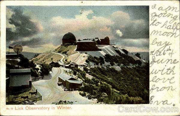 Lick Observatory In Winter California