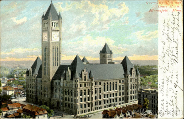 City Hall And Court House Minneapolis Minnesota
