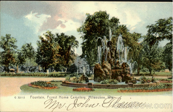 Fountian Forest Home Cemetery Milwaukee Wisconsin