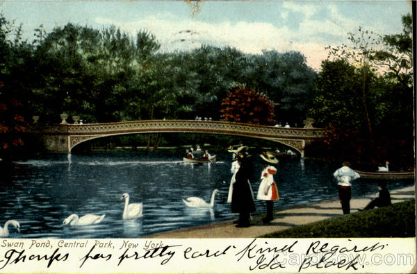 Swan Pond, Central Park New York