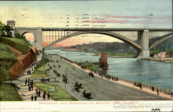 Speedway And Washington Bridge New York