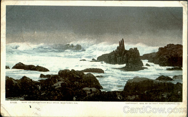 Surf On Seventeen Mile Drive Monterey California