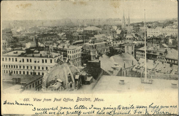 View From Post Office Boston Massachusetts