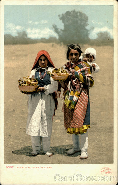Pueblo Pottery Venders Native Americana