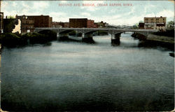 Second Ave. Bridge Cedar Rapids, IA Postcard Postcard