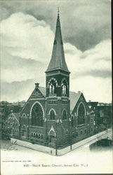 North Baptist Church Jersey City, NJ Postcard Postcard