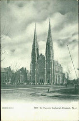 St. Patrick's Cathedral Elizabeth, NJ Postcard Postcard