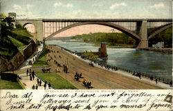 Speedway And Washington Bridge Postcard