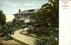Residence In California Postcard