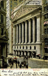 Stock Exchange And Office Of Mess. J. P. Morgan & Co Postcard