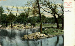 Lake In Allegheny Park Pittsburgh, PA Postcard Postcard