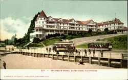 Sea Beach Hotel Santa Cruz, CA Postcard Postcard