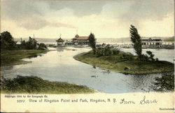 View Of Kingston Point And Park New York Postcard Postcard