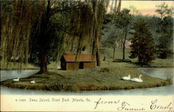 Swan Island, Grant Park Postcard