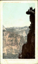 Glacier Point And South Dome, Yosemite Valley Postcard