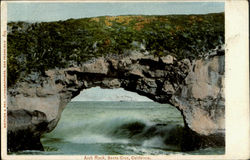 Arch Rock Santa Cruz, CA Postcard Postcard