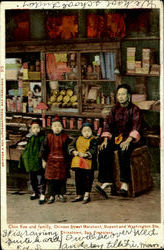 Chin Kee And Family, Dupont And Washington Sts Postcard