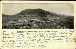 Marble Mills And Quarries Postcard