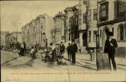 Street Life After The Great Earthquake And Fire, Geary St San Francisco, CA Postcard Postcard