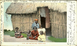 Hut And Natives Postcard