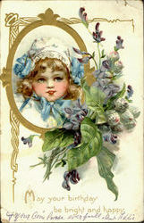 May Your Birthday Be Bright And Happy Postcard